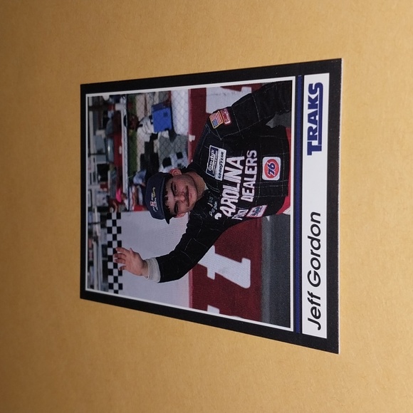 1991 Traks Jeff Gordon Vintage NASCAR Rookie Card - Picture 4 of 4